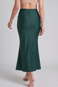 Zivame Shimmer Stretchy Saree Underskirt - Posy Green — thumbnail 2